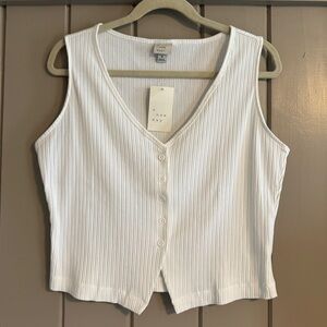NWT a new day Ribbed Vest Tank